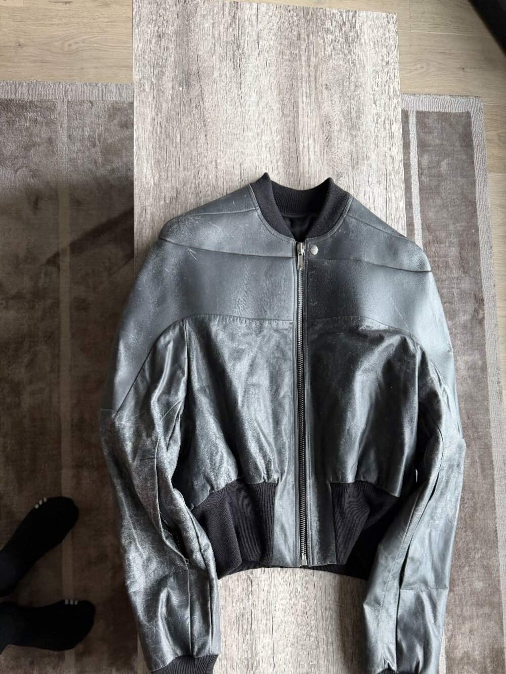 Rick Owens Tatlin Leather Jacket